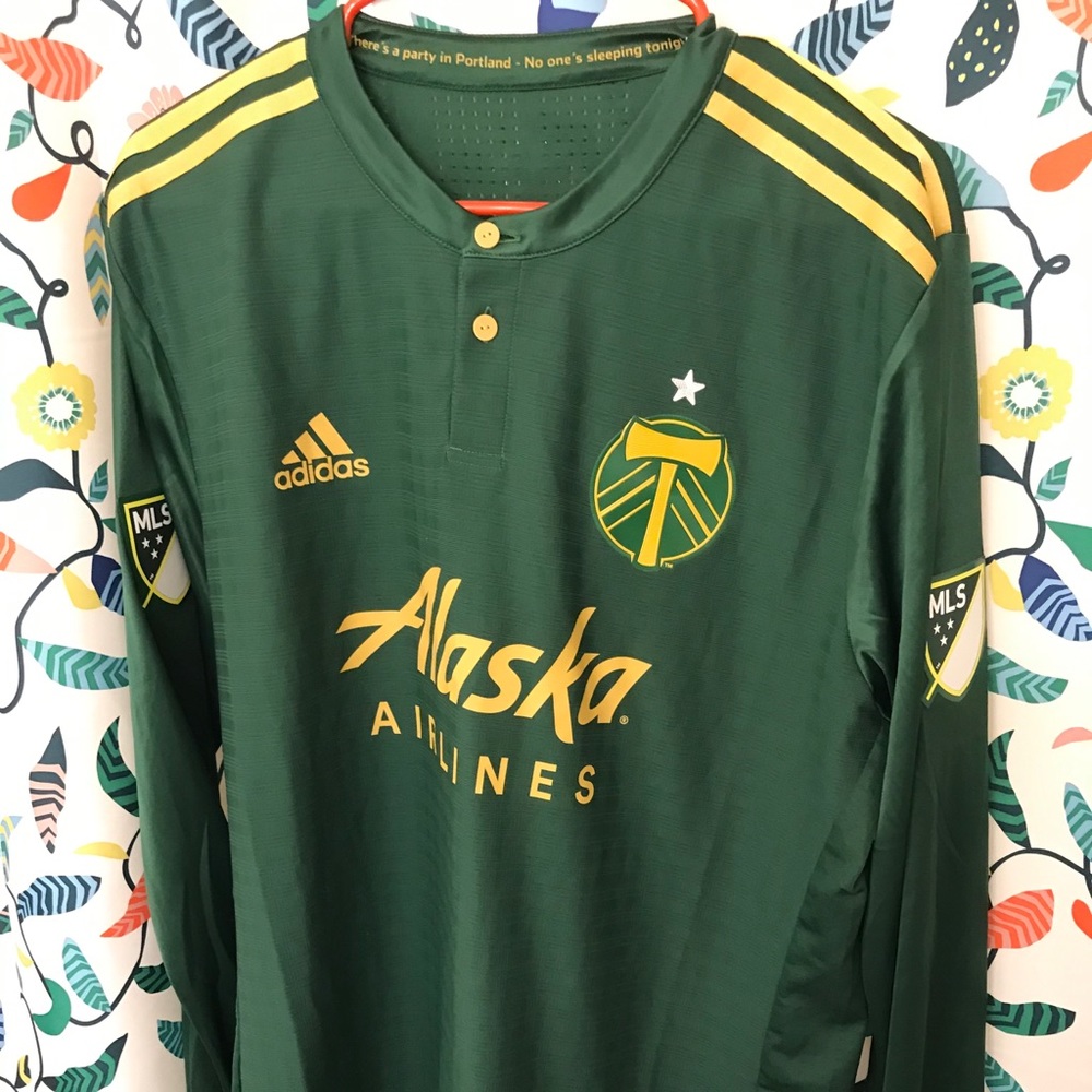 Authentic Portland Timbers Ling Sleeve Jersey